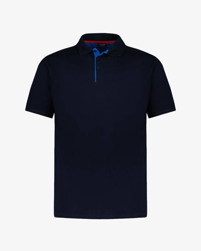 Polo piqué grande taille bleu marine