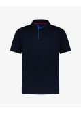 Polo piqué grande taille bleu marine