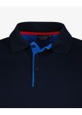 Polo piqué grande taille bleu marine