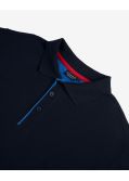 Polo piqué grande taille bleu marine