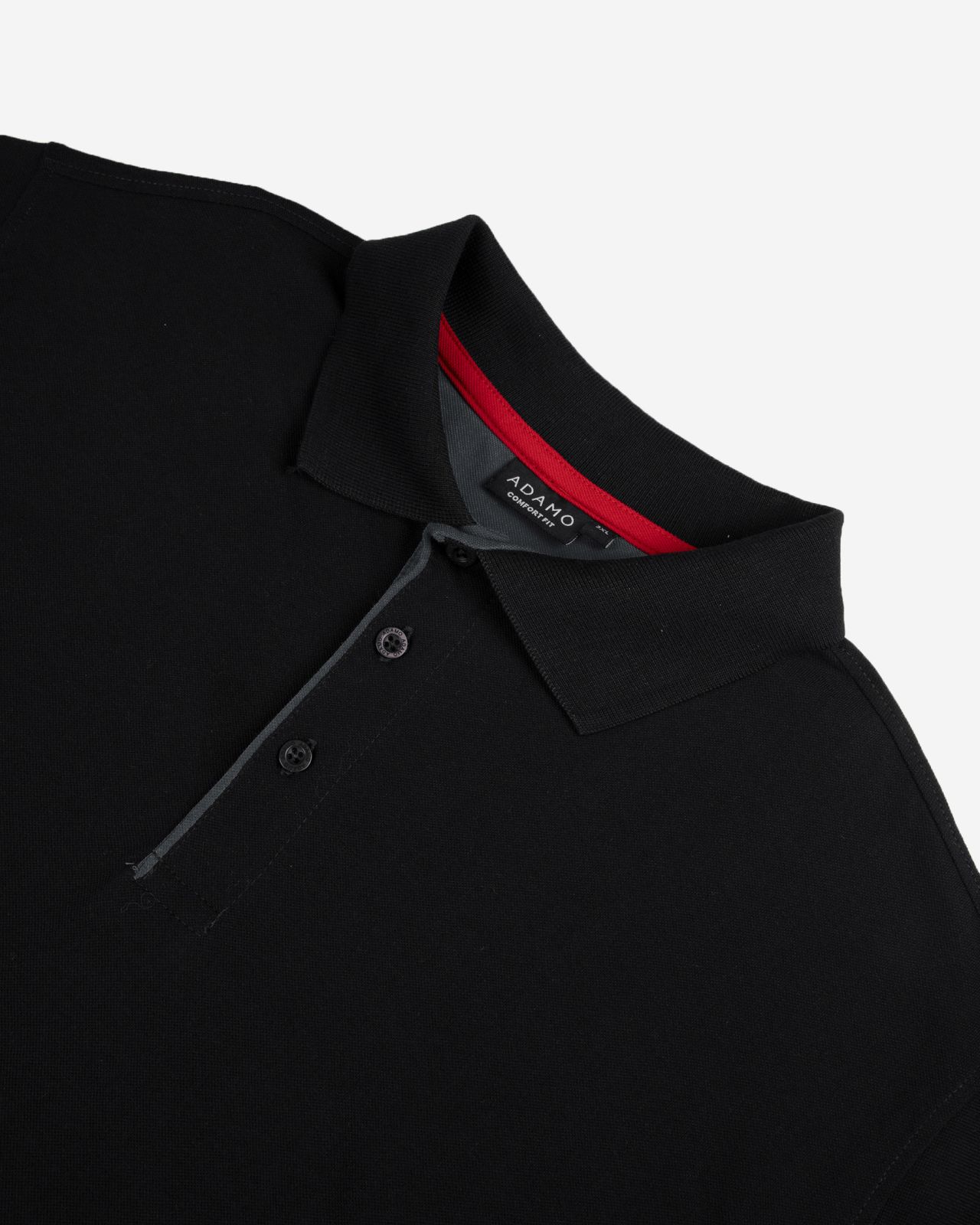 Polo piqué grande taille noir
