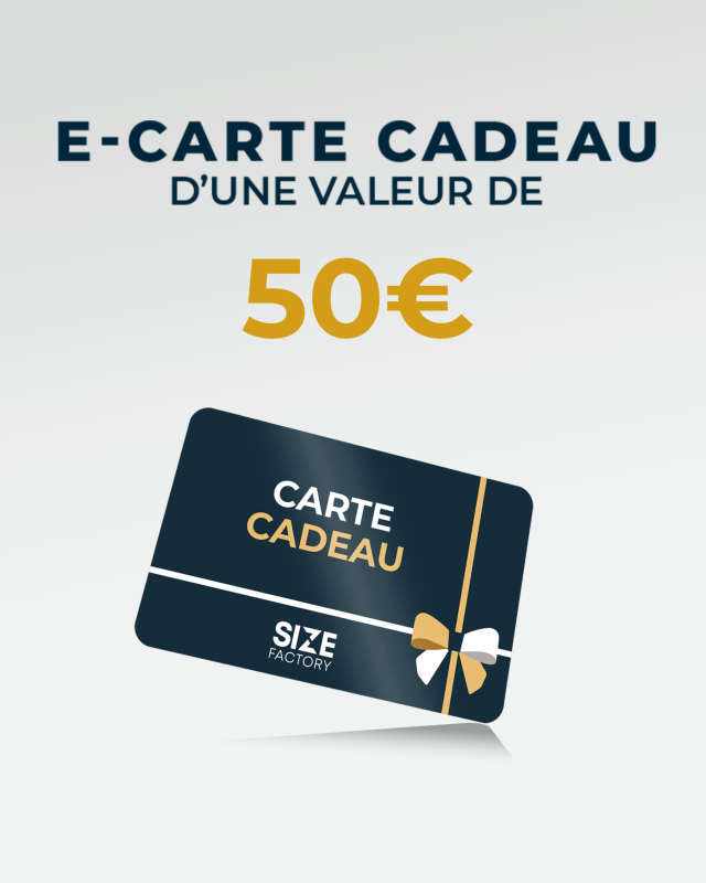 Carte Cadeau Size Factory 50