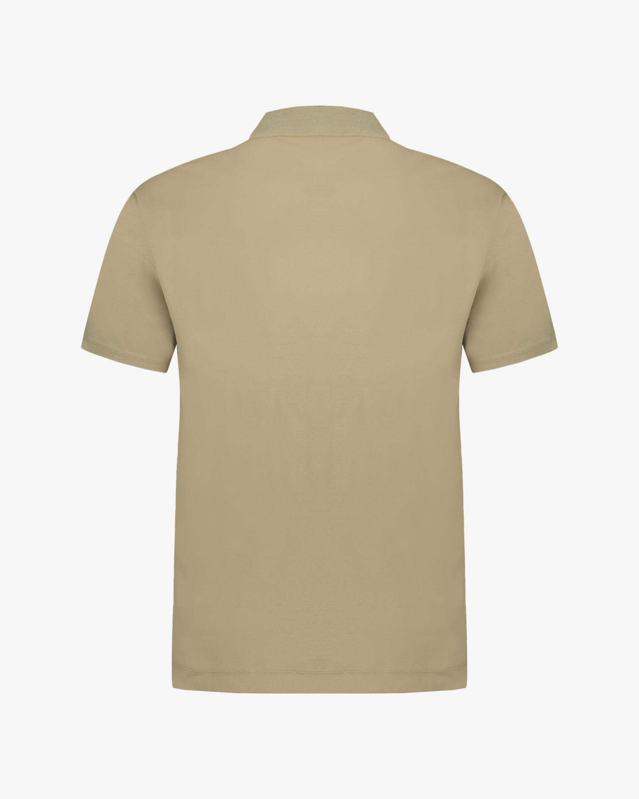 Polo jersey mercerisé grande taille beige