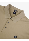 Polo jersey mercerisé grande taille beige