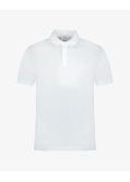 Polo piqué grande taille blanc
