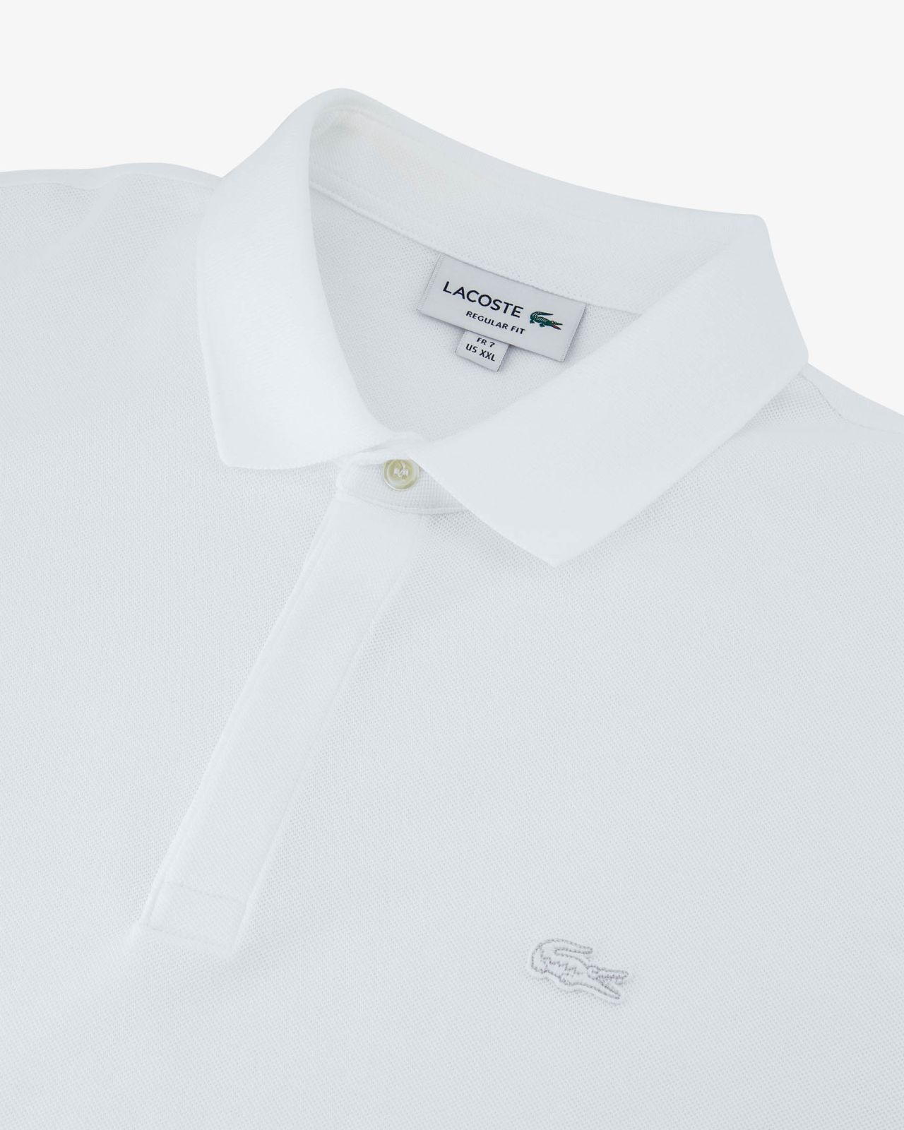 Polo piqué grande taille blanc