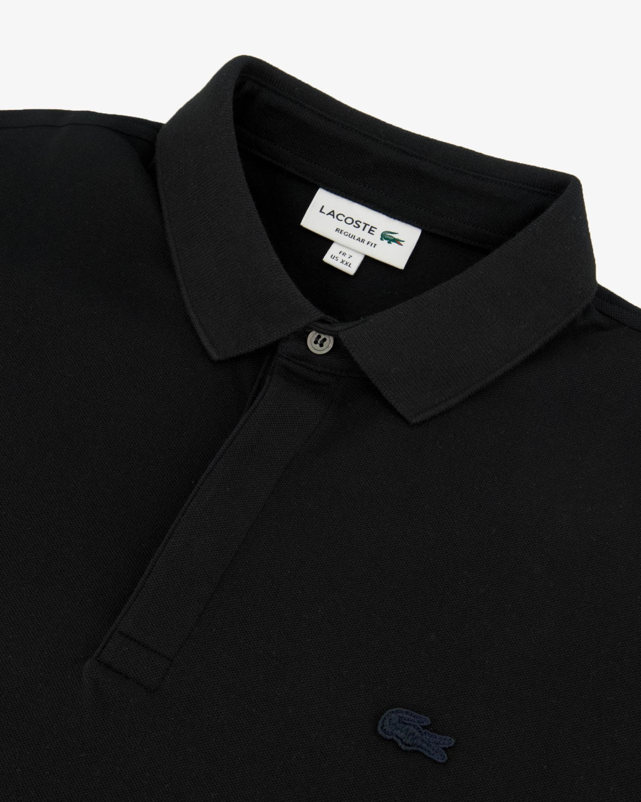 Polo piqué grande taille noir