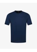 T-shirt flammé grande taille bleu marine