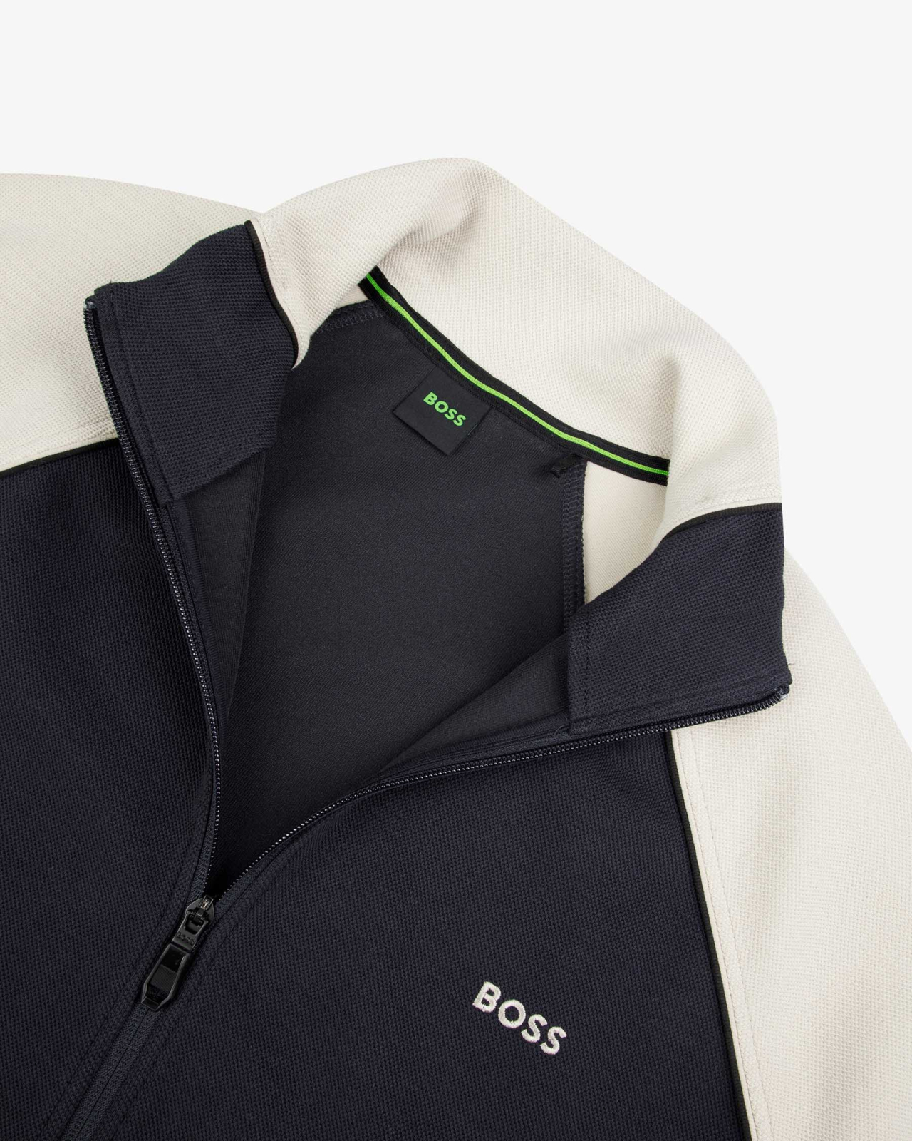 Haut de survêtement Bicolore Grande Taille Bleu Marine