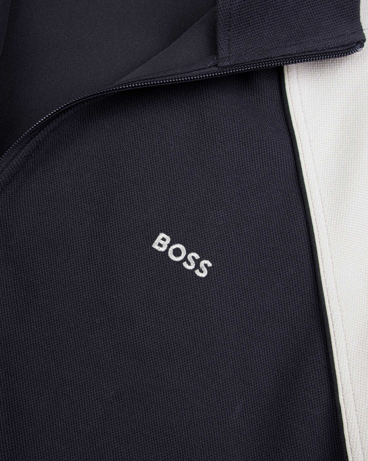 Haut de survêtement Bicolore Grande Taille Bleu Marine