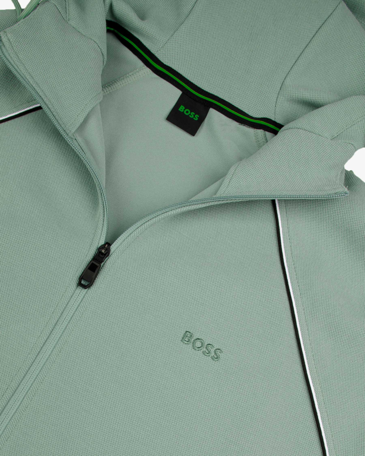 Haut de survêtement à capuche Grande Taille Matière Vert