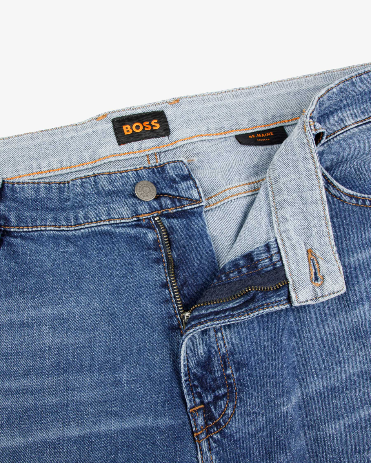 Jeans 5 poches Grande Taille Coton Bleu