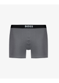 Pack de 3 boxers longs grande taille gris et bleu marine