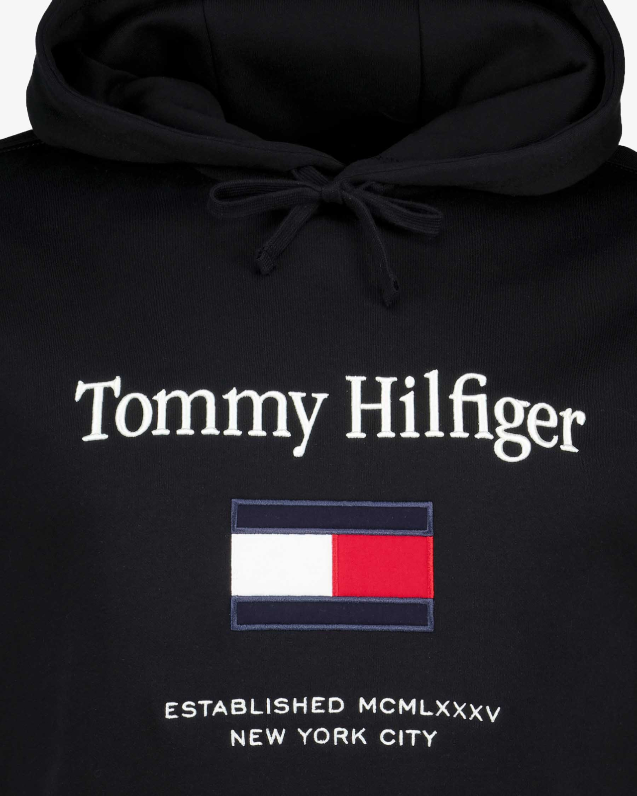 Sweat Hoodie Grande Taille Coton Noir