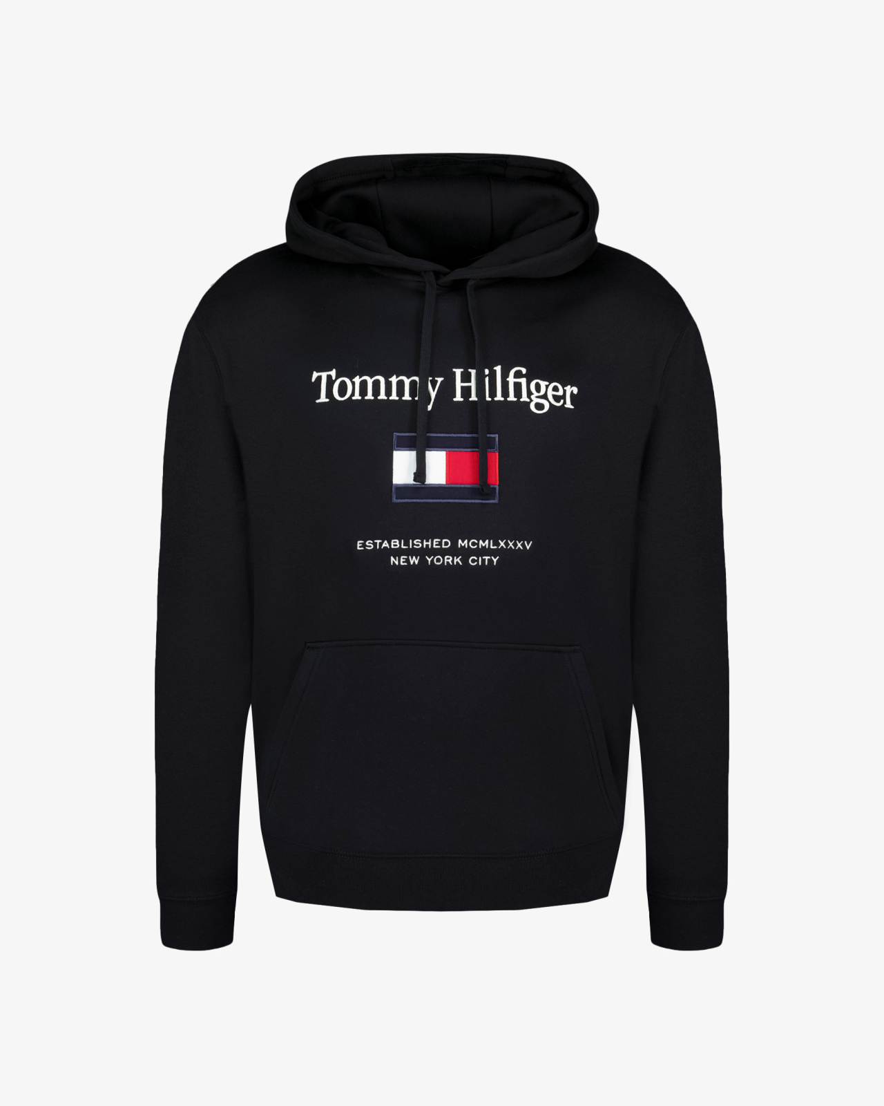 Sweat Hoodie Grande Taille Coton Noir