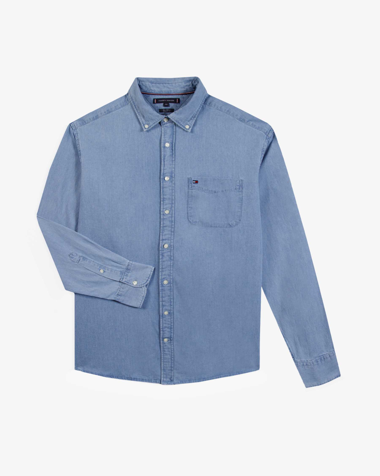 Chemise effet velours grande taille bleu