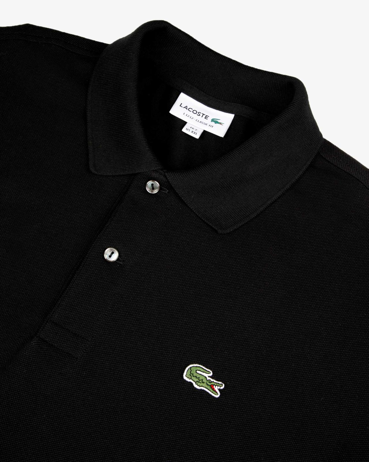 Polo piqué grande taille noir