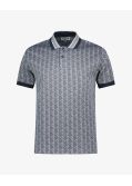 Polo piqué grande taille gris