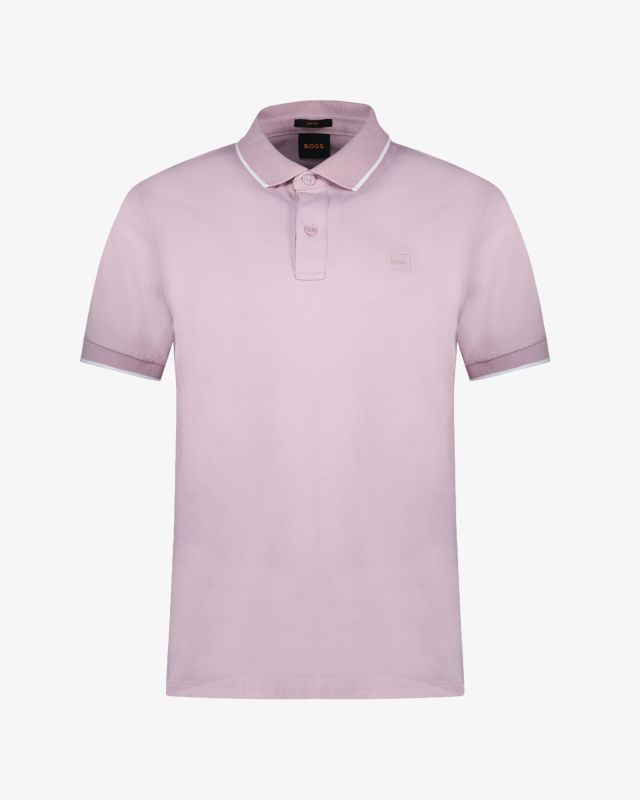 Polo piqué grande taille rose