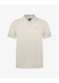 Polo piqué grande taille beige