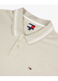 Polo piqué grande taille beige
