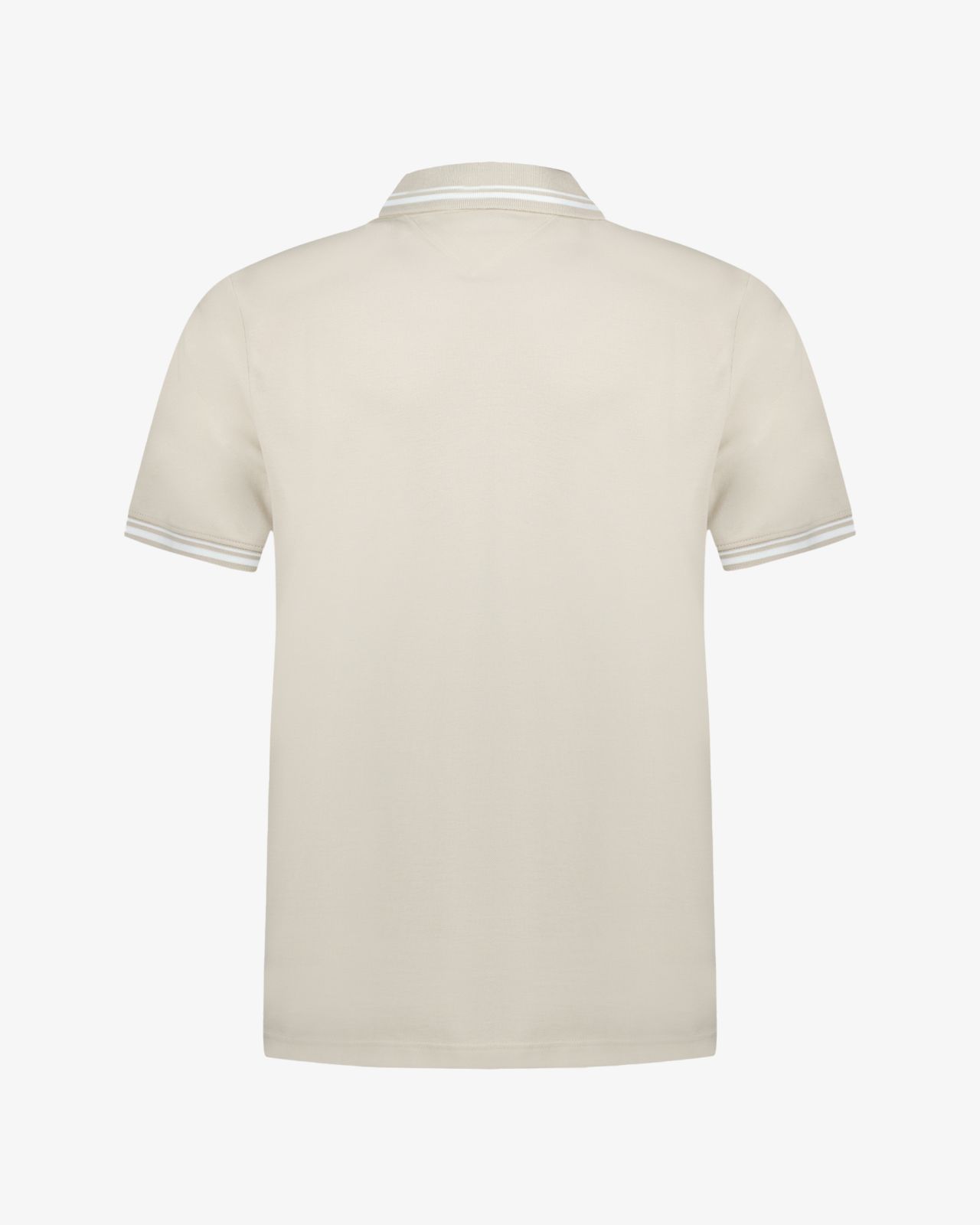 Polo piqué grande taille beige