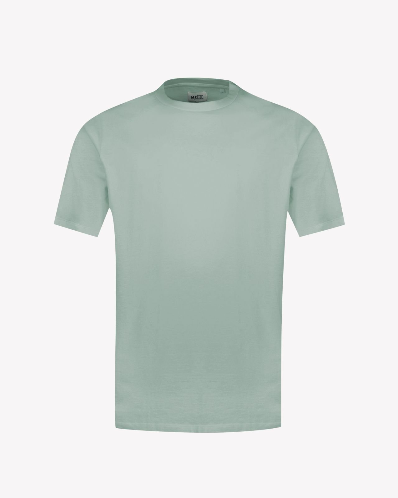 T-shirt épais grande taille vert sauge