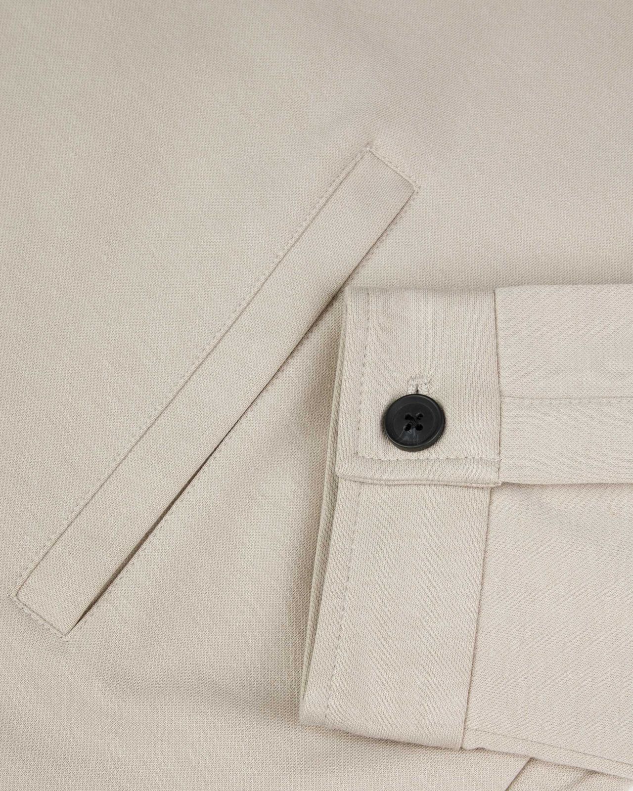 Blouson zippé grande taille beige