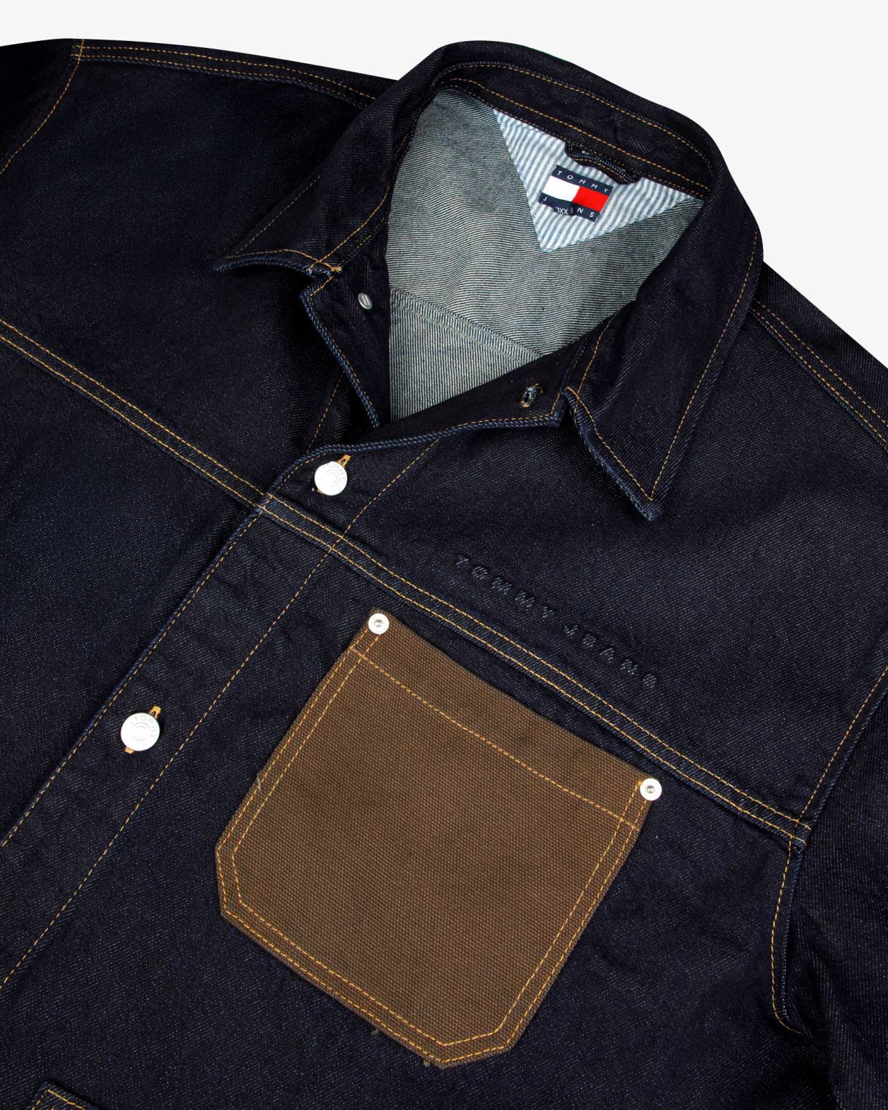 Veste worker grande taille bleu marine