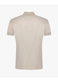 Polo pull jacquard grande taille beige