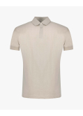 Polo pull jacquard grande taille beige