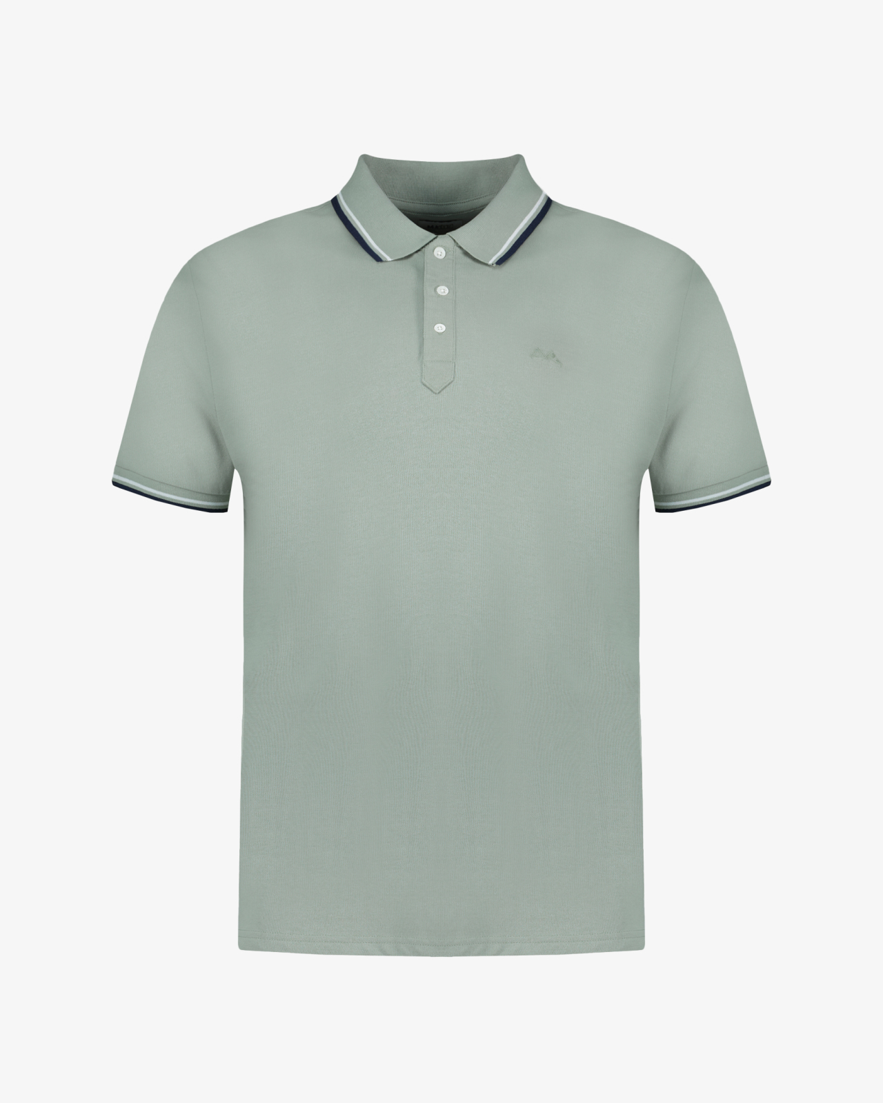 Polo piqué grande taille vert sauge
