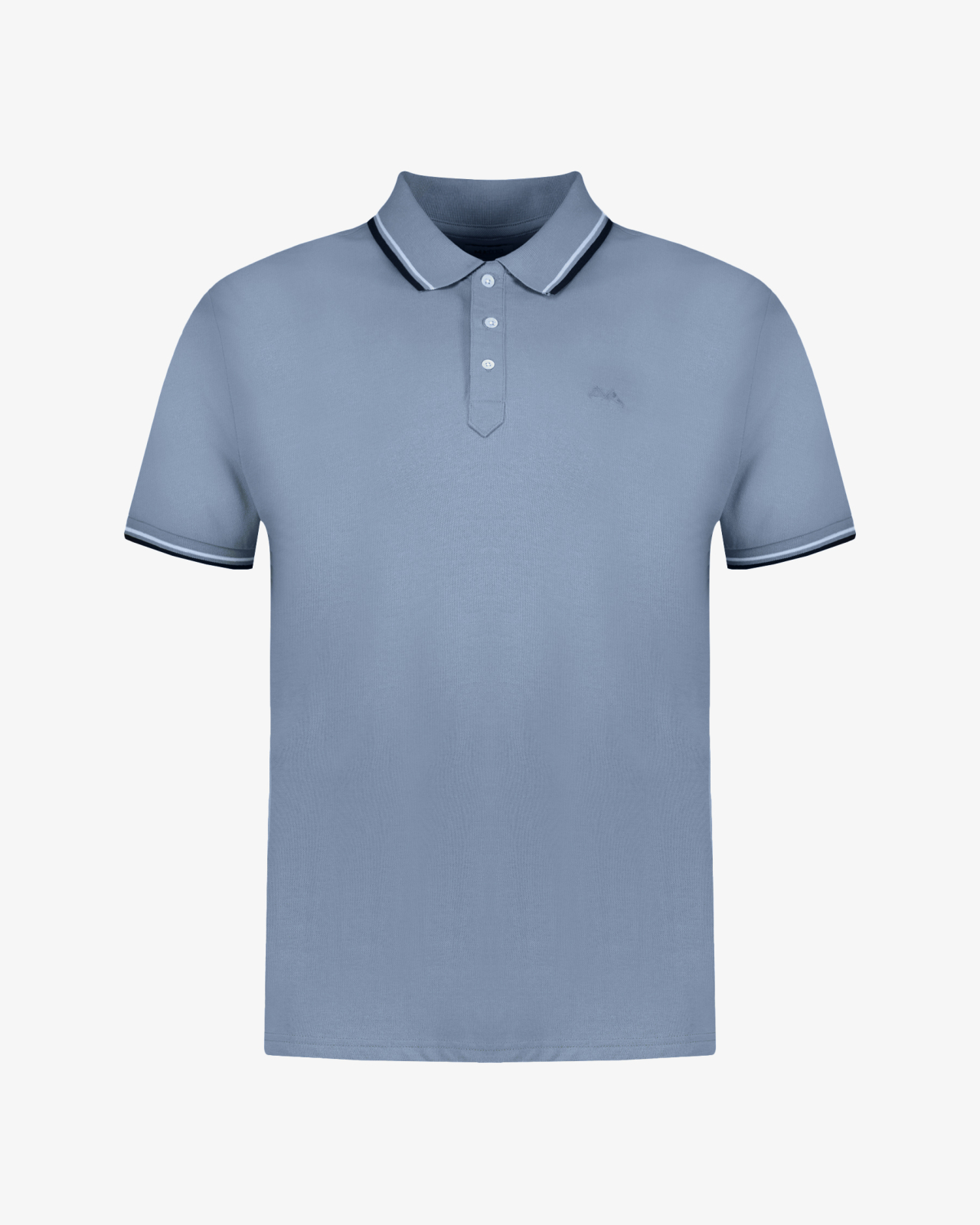 Polo piqué grande taille bleu