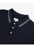 Polo piqué grande taille bleu marine