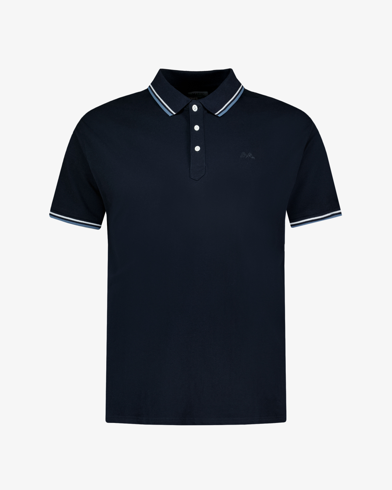 Polo piqué grande taille bleu marine
