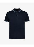 Polo piqué grande taille bleu marine