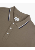 Polo piqué grande taille beige