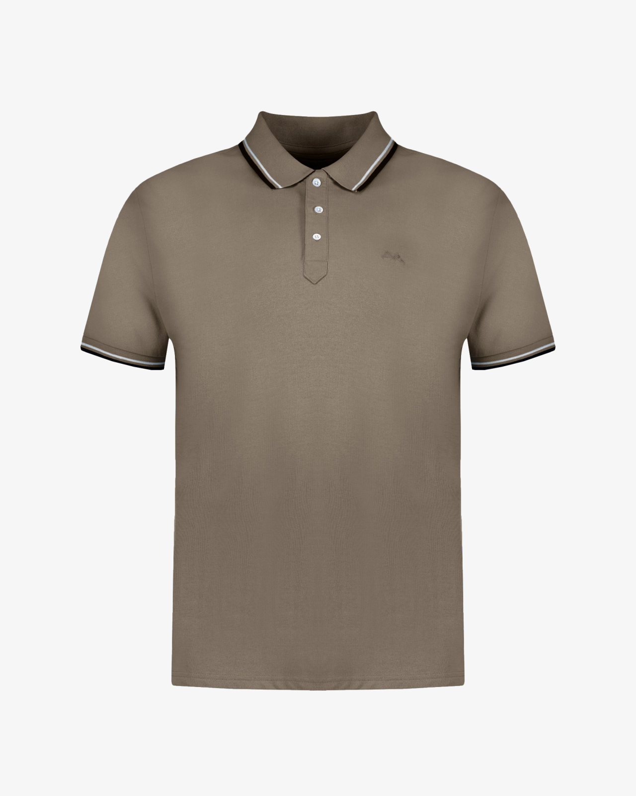 Polo piqué grande taille beige