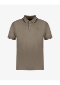 Polo piqué grande taille beige