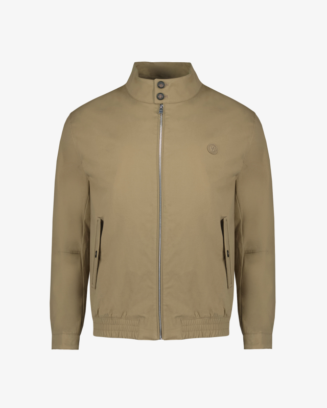 Blouson en coton grande taille beige