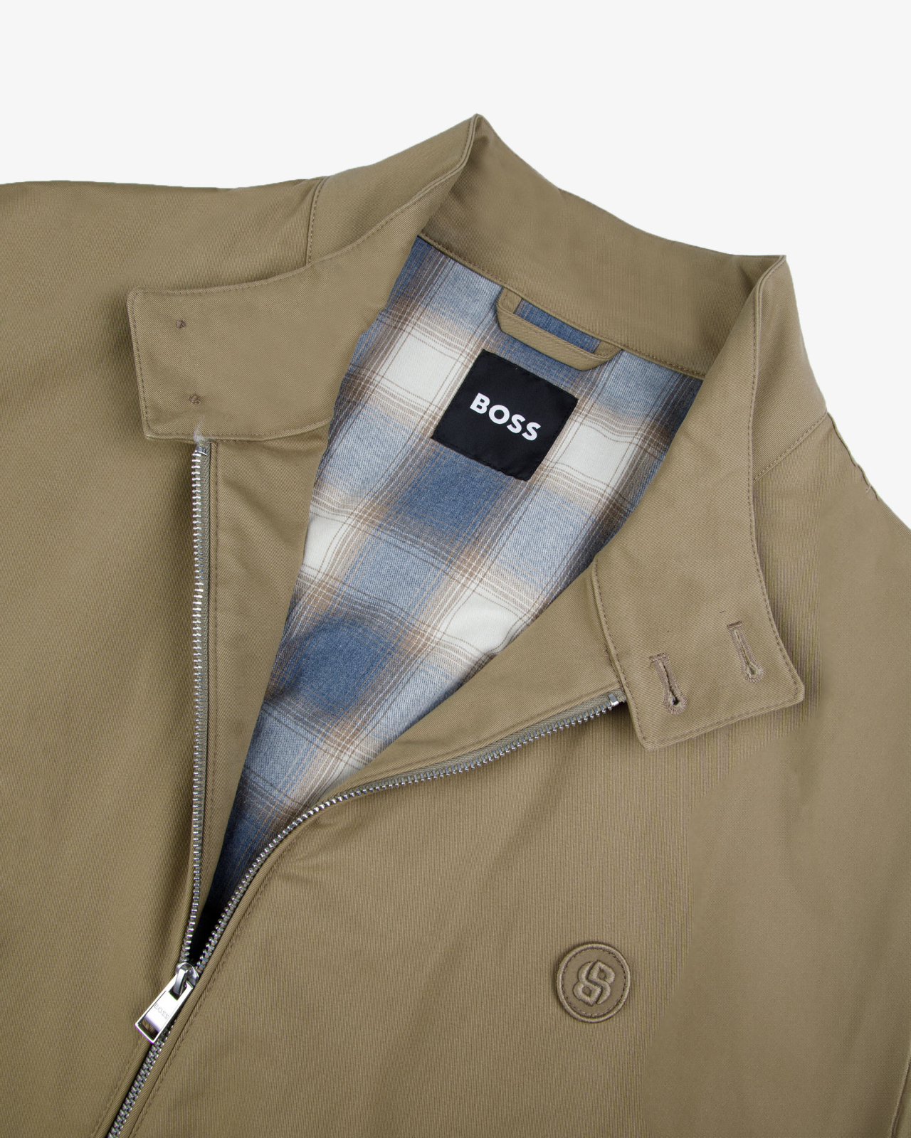 Blouson en coton grande taille beige