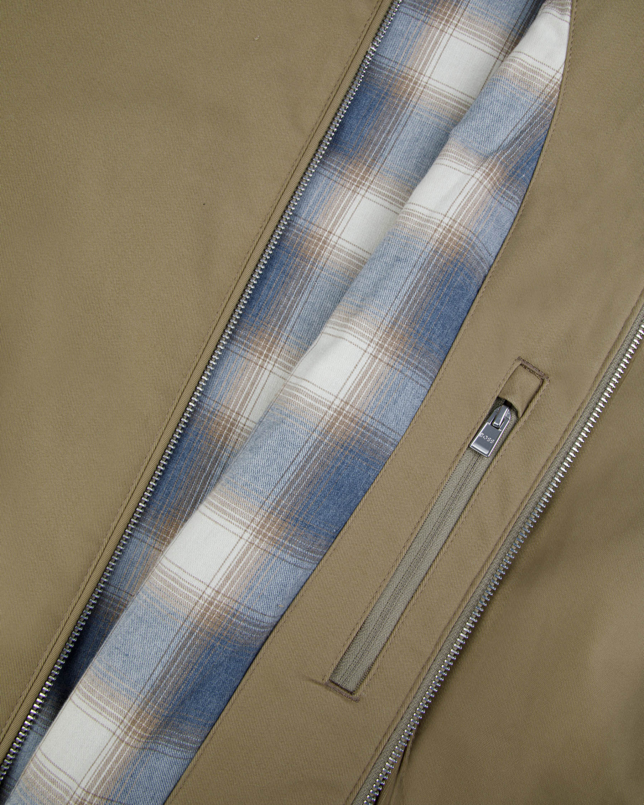 Blouson en coton grande taille beige