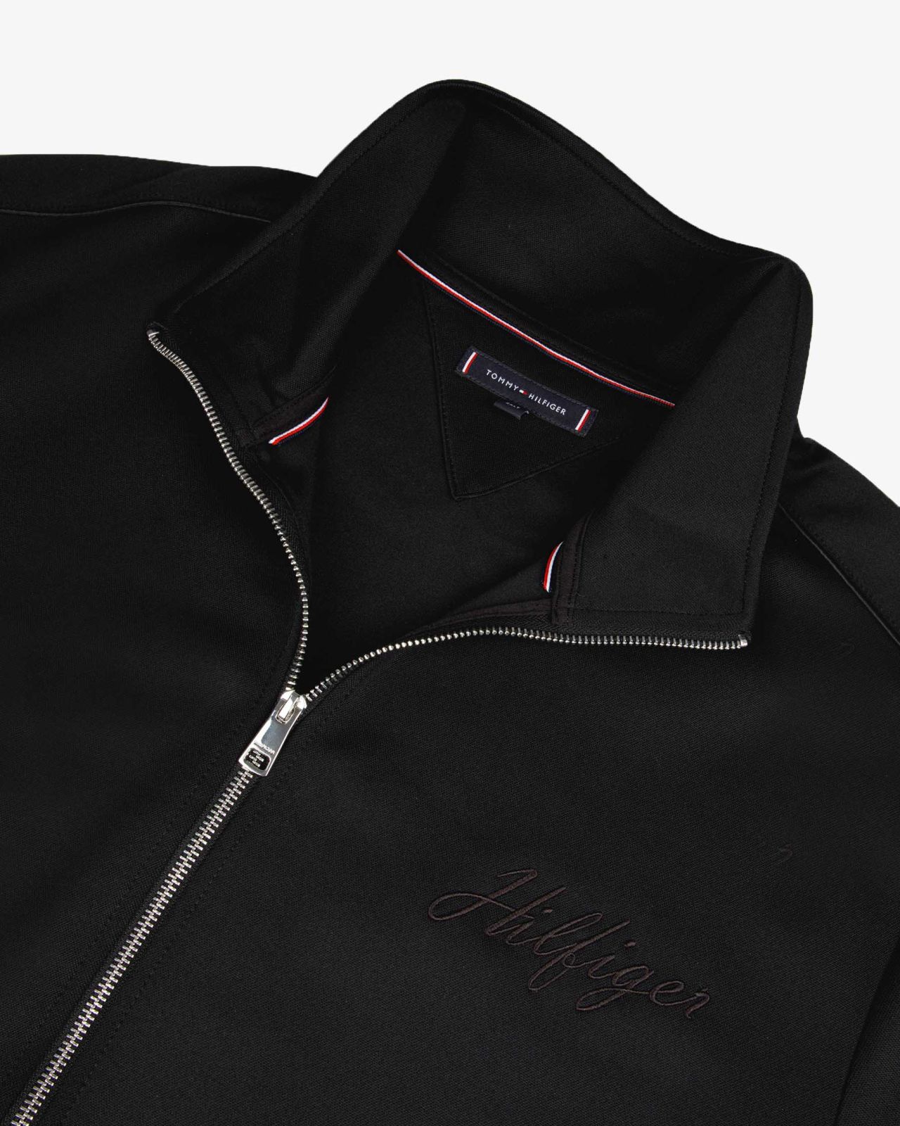 Haut de survêtement zippé grande taille noir