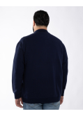 Blouson grande taille bleu marine