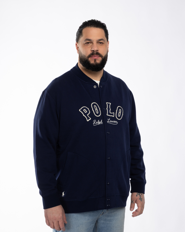 Blouson grande taille bleu marine
