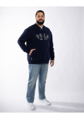 Blouson grande taille bleu marine