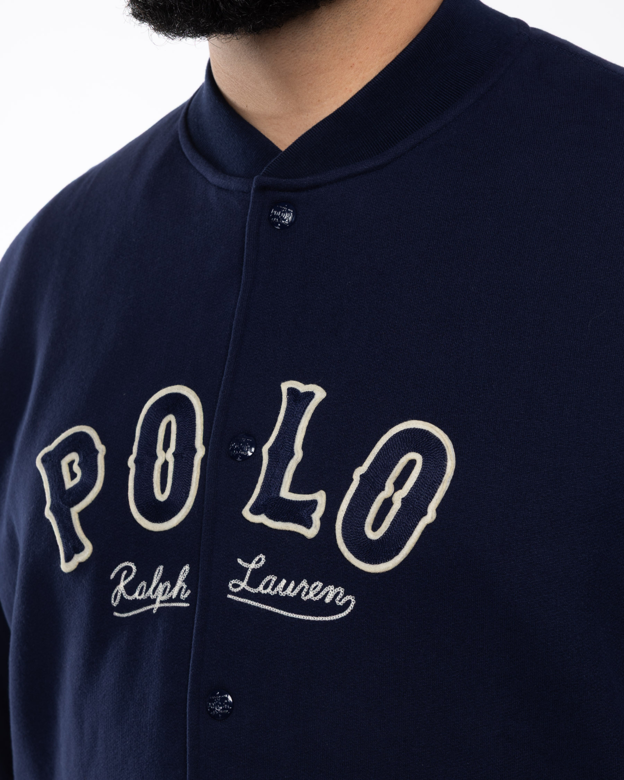 Blouson grande taille bleu marine