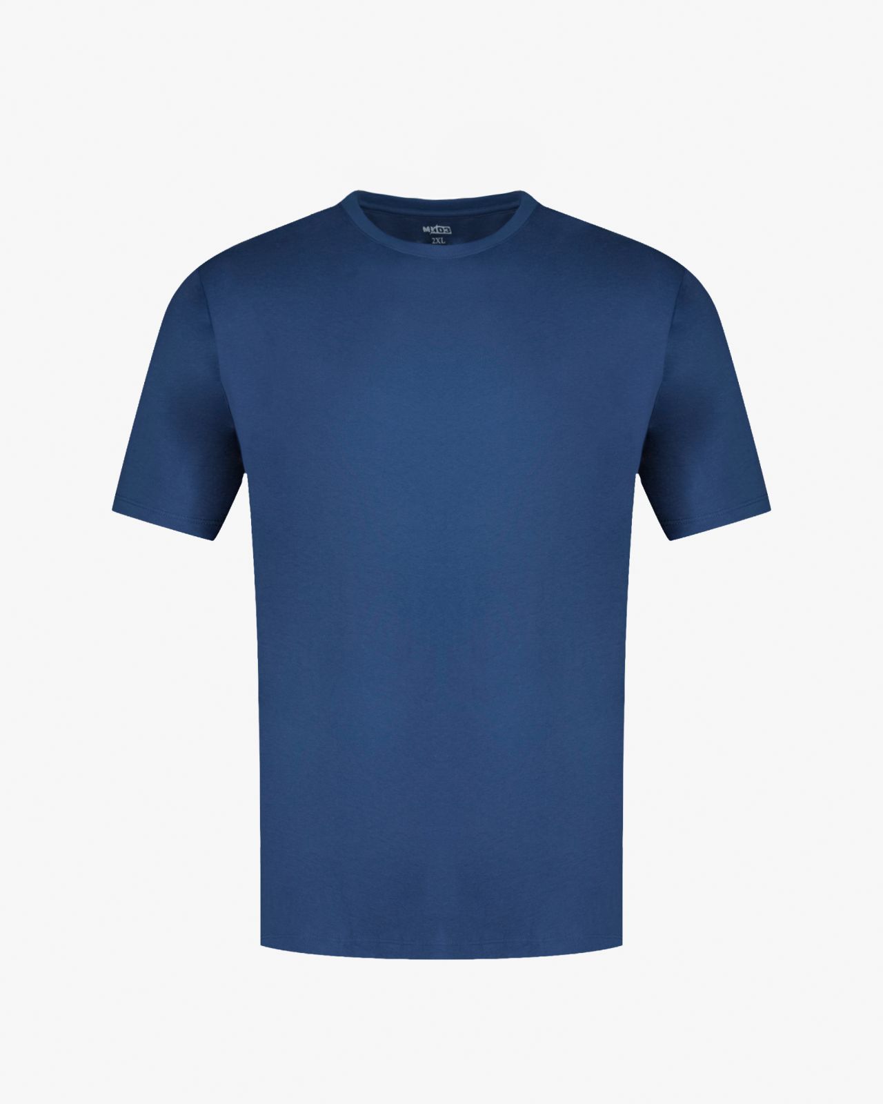 T-shirt uni grande taille bleu