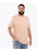 T-shirt uni grande taille rose