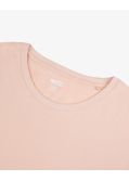 T-shirt uni grande taille rose